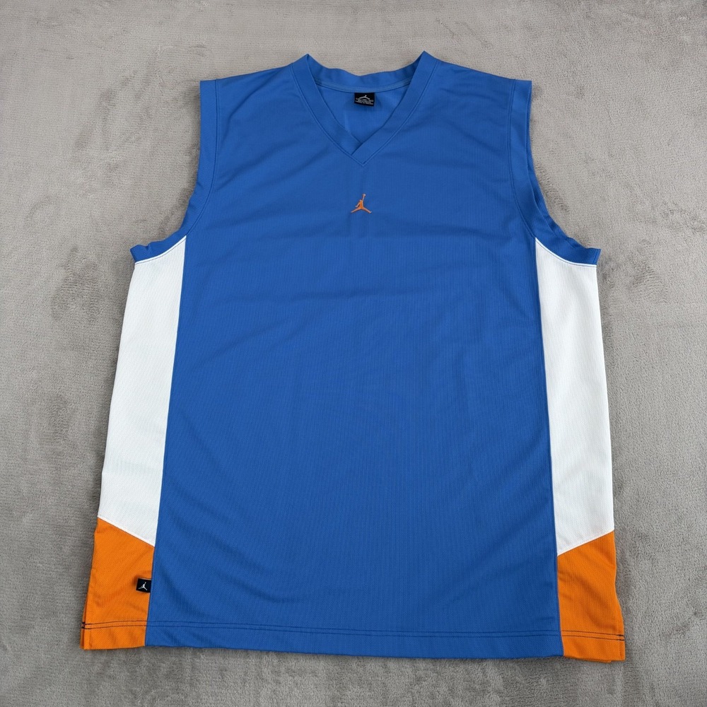 Vintage Nike Air Jordan Sleeveless Jersey Tank Top Center Logo Men 3XL NWOT